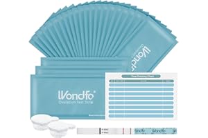 Wondfo Ovulation Test Strips 25 Pack Ovulation Predictor Kit with Urine Cups to Know Your Most Fertile Days 5MM Width