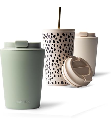 Travel Mug Classic Geïsoleerde Mok 036 Liter Nieuwe Comfort Schroefdop Roestvrij Staal Warm Koud Vaatwasmachinebestendig Mosterdgeel