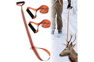 Qaestuan 3 Pz Corda da Traino per Cervi Accessori Caccia Cervo Fune da Trascinamento per Cacciatori Corda in Nylon per Cervi Corda per Trascinare Cervi Pesanti Riflettente Deer Drage per Cacciatori