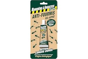BARRIERE A INSECTES GREEN Anti-fourmis Gel Appât, Tube à Base de Spinosad, Intérieur, Blister 1 tube 30 g