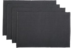 RAJRANG BRINGING RAJASTHAN TO YOU Tovaglietta grigia per decorazioni da tavola, set di 4 pezzi, tovagliette in cotone per ristorante e cucina di hotel di casa, tovagliette per decorazioni da tavola