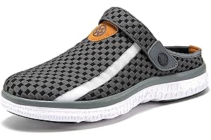 SISTTKE Zuecos Mujer Hombre Zapatillas de Playa Sandalias Piscina Verano Respirable Zapatos de Jardín Antideslizante Clogs Malla Casual Pantuflas
