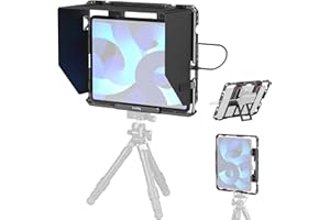 SMALLRIG Cage Métallique Universelle pour iPad, Adaptateur de Montage pour Trépied, Compatible pour iPad Pro, Air, Mini, sauf pour Pro 12.9" 1st/2nd Generation, avec Trous 1/4"-20, 3/8"-16