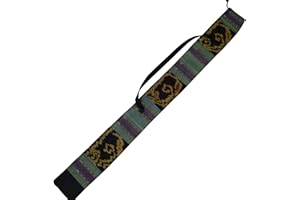 Australian Treasures - DIDGERIDOO BAG 125 cm - Didgeridoo bag made of Ikat fabric. Bell Ø 8 cm. Including carrying strap
