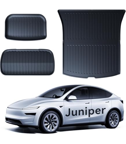 BPQYSBLD Voiture Tapis De Coffre Pour Tesla Model Y Juniper 2025 2026