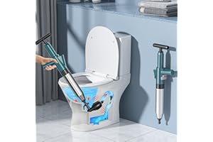 ZYNCOVE Toilet Unblocker Heavy Duty, Toilet Plunger for Unblocking, Adjustable High Pressure Plunger Kit with 4 Replaceable Heads for Unblocking Kitchen/Bathroom/Sink/Bathtub/Shower/Floor Drain/Pipe Clog