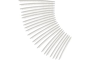 FINGERINSPIRE 60 Stück Akustikgitarren Bunddraht Set 20 Größen 2mm Breite Messing Gitarren Bunddrähte Langlebiger Bunddraht Gitarren Ersatz Bunddraht für Klassische Holz Gitarren