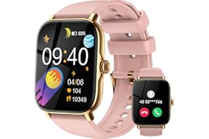 Smartwatch Mujer,1.85" Reloj Inteligente Mujer con Llamadas Bluetooth y Whatsapp Notificación-Impermeable IP68, Oxígeno Sangr