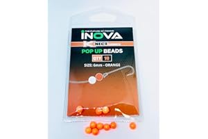 Inova Pop Up Floating Beads Orange 6mm / Leeda