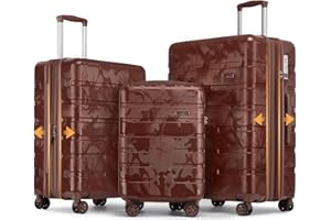 Sea choice Set Valigie 3 Rigide Espandibili 100% RPO Set Trolley Policarbonato Ultra Leggera Valigia con Chiusura TSA e 4 Ruote, camuffamento