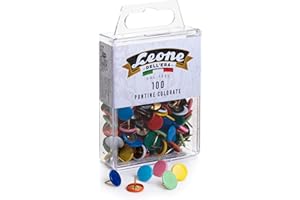 LEONE DELL'ERA 100 Coloured Tacks Lion Dell'Era - Hanging Box - Made in Italy