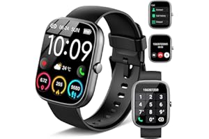 UAUE Smartwatch Uomo Donna, 1.91" Orologio Fitness con Effettua/Risposta Chiamate, 110+ Sportive Fitness Tracker con Contapassi Sonno Cardiofrequenzimetro, Impermeabil Orologio Smart Watch per Android iOS