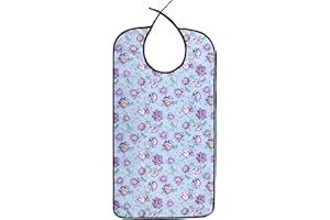 CACTIYE Baberos impermeables para adultos, paño de comer para personas mayores y discapacitados, protectores de ropa