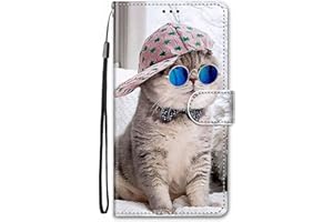 Nodigo-EU Cuero Funda para Honor 90 Lite 5G Antigolpes Libro Billetera Magnetica Flip Silicona Dibujos Animal Motivo 416 Carcasa Case Bumper Kawaii Resistente Cover -