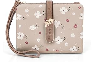 HLEIUKT Mały portfel damski, portmonetka damska, portfel damski z wieloma gniazdami na karty, miękki wygodny słodki portfel, mini portfel damski, Różowy, Nowoczesny