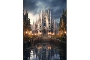 HAEPXYBY 5D Kit Peinture Diamant Adulte,Kit d'Art Mosaïque,Accessoires d'Art Diamant,église - Thème,Convient pour la Décoration Murale Maison pour Adultes et Enfants Cadeau - 30x40cm