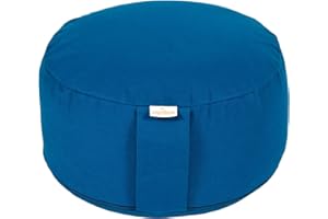 ‎YOGABOX Yogabox Meditationskissen Basic, Abnehmbarer Bezug aus 100% Baumwolle, Höhe 13-18 cm, Praktische Trageschlaufe, Basic Collection