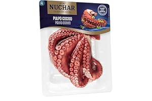 URBAN MERCHANTS Spanish Cooked Octopus Tentacles, Traditional Pulpo Cocido, Tender, Flavoursome, Easily Sliced and Incredibly Versatile, Healthy Seafood Option, Pack of 500g