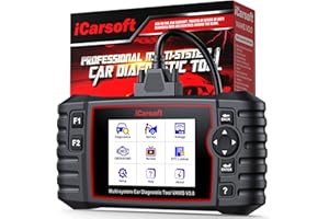 iCarsoft VAWS V3.0 OBD2 Máquina Diagnosis Coche para V.W/AU.DI/Skoda/Seat, Bidireccional Escáner de Todo el Sistema, 42 Funciones Reinicio, Prueba de Batería, Auto Vin, Actualizaciones de por Vida