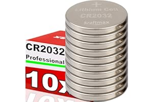 kraftmax 10 szt. bateria litowa CR2032 o wysokiej wydajności / 3 V ogniwo guzikowe do profesjonalnych zastosowań - najnowsza generacja