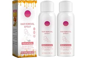 BXJINKELE Belle Body Haarentfernung Schaum - Bienenwachs Haarentfernungsspray, Enthaarungsschaum Hair Removal Spray, Haarentfernungsschaum Belle Body, Sanftes Honig Mousse Hair Removal Cream Spray (2 Stück)