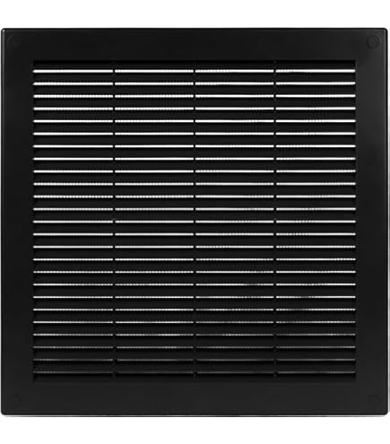 Yaocom 2 Rejillas De Ventilación De Aluminio Para ático De 6 X 6 Pulgadas De Malla De Metal A Dos Aguas Con Rejilla Cuadrada De Rejilla Para Puerta Exterior, Casa, ático