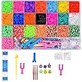AUTHFORT Creative Loom Bands Kit and Friendship Bracelet Making with 4200 Looms Toys for Kids