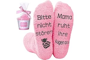 AONVEKI Muttertagsgeschenke für Mama, Mama Socken mit Motiv, Geburtstagsgeschenk Weihnachten Geschenke für Mama