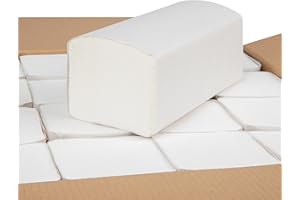 Toneco Papierhandtücher 3.200 Blatt - Premium 2-lagig 24 x 21 cm ZZ-Falz - Extra weich und saugstark - Falthandtuch hochweiß aus Zellstoff - Geeignet für Handtuchspender in Toiletten und Büros