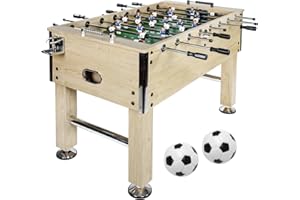 GAMES PLANET Table de Baby-Foot Leeds en 6 Couleurs, INCL. 4 Ballons + 2 Porte-Boissons, env. 60 kg