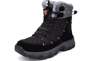 Lvptsh Botas de Nieve Hombre Invierno Botines Zapatos Antideslizantes Calentar Forradas Impermeables Zapatillas de Senderismo Zapatos Trekking
