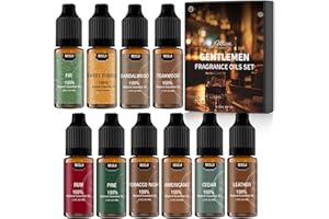 MISIJI Set di oli essenziali per diffusori,per Aromaterapia,per uomo,per candela,ambiente olio essenziale naturale.