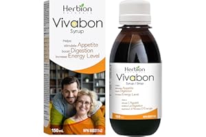 Herbion Naturals Vivabon Syrop Pokarmowo-Odżywczy, Pomaga Stymulować Apetyt, Poprawia Trawienie, Poprawia Pamięć, Dla Dorosłych, O Smaku Liczi, 150 ml