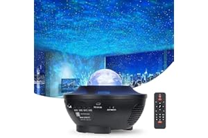 Recsg Proiettore galassia per camera da letto, proiettore Starlight, proiettore 3 in 1, luce notturna stellata, con altoparlante Bluetooth, proiettore a stella, proiettore galassia, proiettore