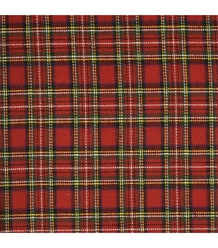 AMateschitz Tissu en Coton Carreaux Tartan en 100% Coton Motif à AMateschitz Tissu en Coton Carreaux Tartan en 100% Coton Motif à