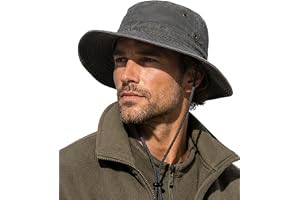 Zylioo XL/XXL/3XL Sun Hats Men Big Heads Hats Large UPF50+ Safari Hat | Boonie Bush Hat For Outdoor Hiking Cl…
