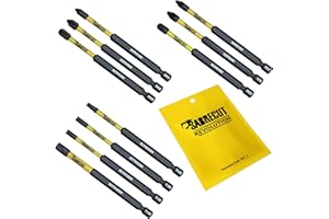 10 x SabreCut SCRK89 89 mm PZ1 PZ2 PZ3 PH1 PH2 PH3 TX20 TX25 TX30 TX40 Jeu d'embouts de tournevis à percussion magnétique Pozi Pozidriv Phillips Torx Compatible avec Dewalt Milwaukee Bosch Makita etc.