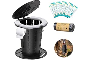 BLIKA Upgraded Retractable Portable Toilet with Cushion