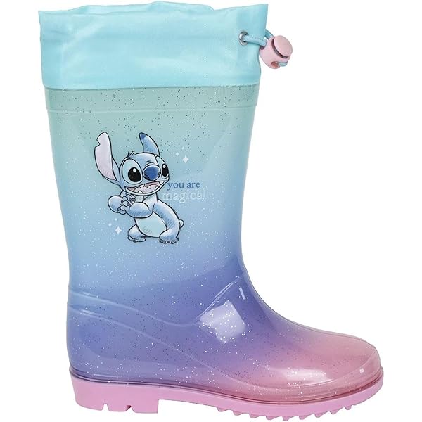 Botas De Agua Stitch Niña Botas De Agua Infantiles Stitch PVC