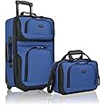 U.S. Traveler Rio Rugged Fabric Expandable Carry-on Luggage Set