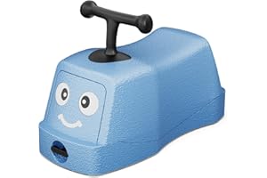 KORIMEFA 4 in 1 Rutschauto, Baby Walker mit 360° Geräuschlose Räder, Lauflernhilfe mit Aufbewahrungsfunktion, Lauflernwagen Baby ab 6 Monaten (Blau)