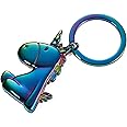 TROIKA Unicorn - KR17-08/MC - Keyring - Unicorn - Rainbow Dye, Bubble Effect - Cast Metal Enamel Original