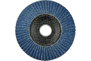 DRONCO Osborn Fächerscheibe 125 mm Korn 40 ZIRCON POWER Fächerschleifscheibe - 10 Stück - Für Edelstahl, INOX, Stahl, Metall uvm