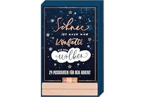 ARS EDITION GMBH Schnee ist auch nur Konfetti aus den Wolken: 24 Postkarten für den Advent