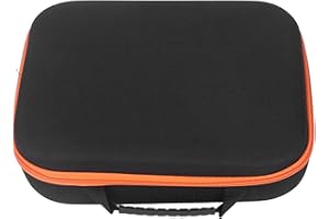 Kleine Tragbare Werkzeugtasche, 33 x 22.5 x 9 cm EVA Hartschale Aufbewahrungstasche, Schwarz Wasserdicht Hardware Werkzeug Mehrzweck Werkzeugkoffer mit Hängendem Riemen und Reißverschluss Tool Bag