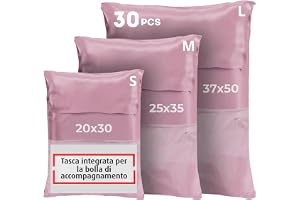 Pack med 30 Vinted Försändelsefickor - Självhäftande, Ogenomskinliga Plastkuvert för Kläder, Skor, Böcker - Pack med 30, Perfekt för Vinted