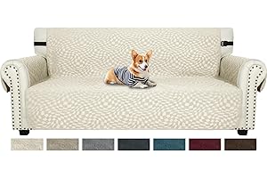 Ystyle Copridivano 3 Posti Con Braccioli, Copridivano Antigraffio Gatto, Copri Divano Universale, Copridivani Mobili Protector, Sofa Cover Per Cani, Copri Divani Elegant, Beige