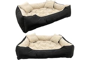 beeco STORE Hundebett sehr Grosse Hunde | Waschbär & Wasserdicht Hundekissen | Größe: XXL-145x115, Farbe: Beige | Außen & Innen | Hundekorb, Hundesofa, Orthopädisches Hundebetten