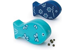 Excelsa Ocean Set Sale/Pepe, Ceramica, Azzurro, 2 unità