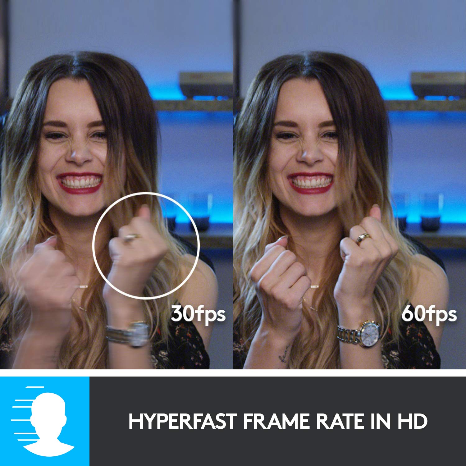 Logitech C922 Pro Stream Webcam, HD 1080p/30fps or HD 720p/60fps, Digital, Hyperfast Streaming, Stereo Audio, HD Light Correction, Autofocus, for YouTube, Twitch, XSplit - Black (960-001090) - Image 6